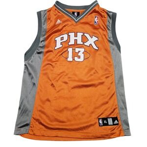 Phoenix Suns Steve Nash Jersey XL Orange Gray #13 Adidas NBA Mesh Basketball
